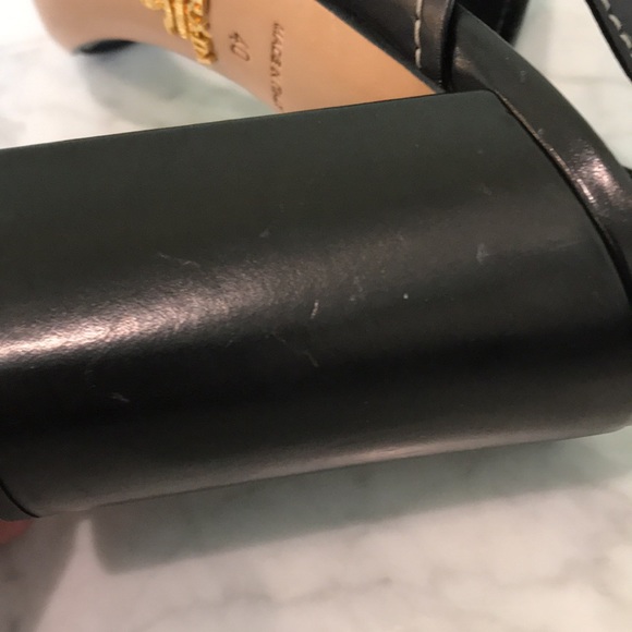 Prada Calzature Donna block heel, sling back sandals with dust bags - Picture 10 of 15